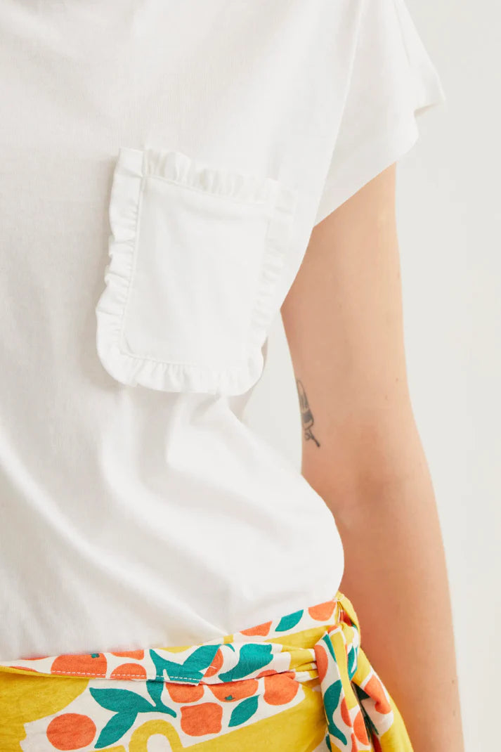 T-SHIRT BIANCA CASUAL CON TASCHINO COMPANIA FANTASTICA