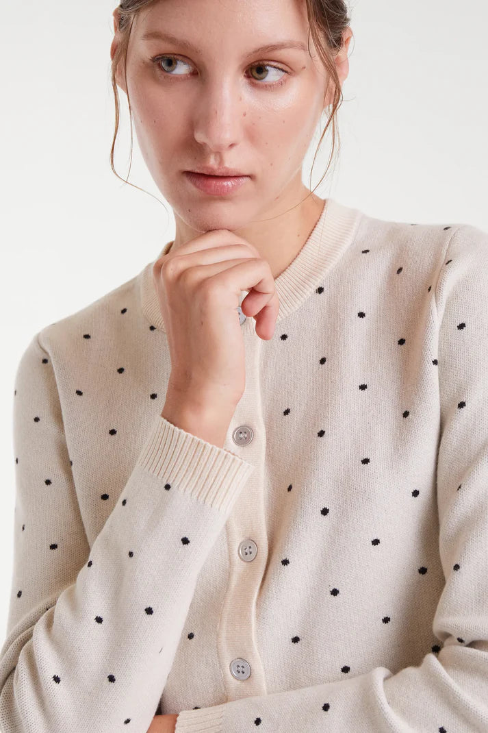 CARDIGAN MINI POIS NERI COMPANIA FANTASTICA