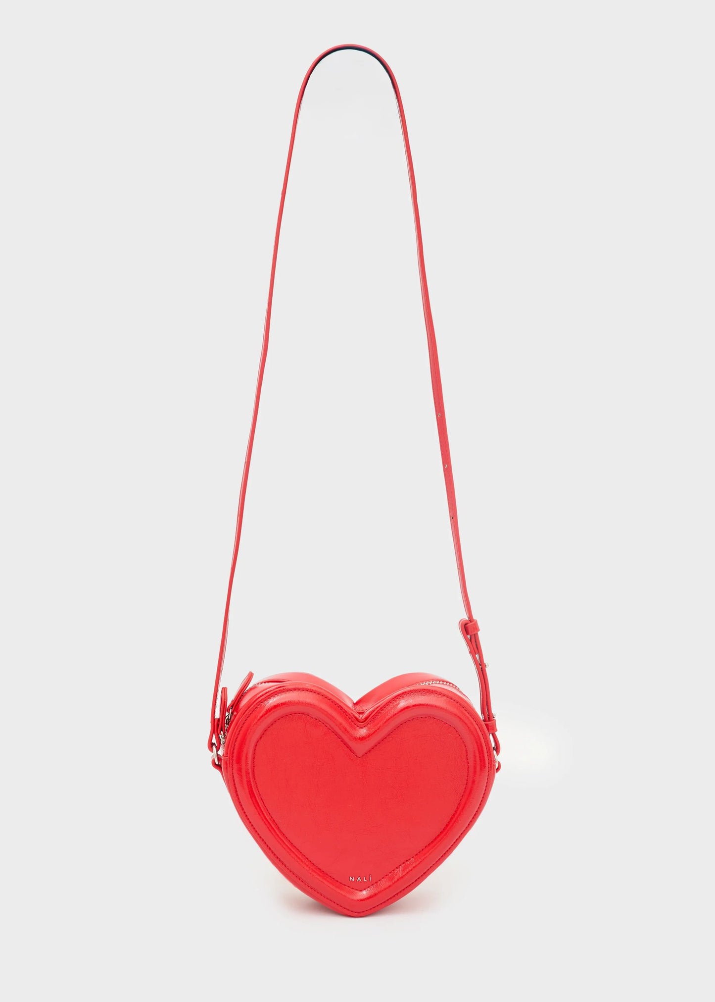 BORSA HEART RIGIDA CON TRACOLLA ROSSO NALÍ