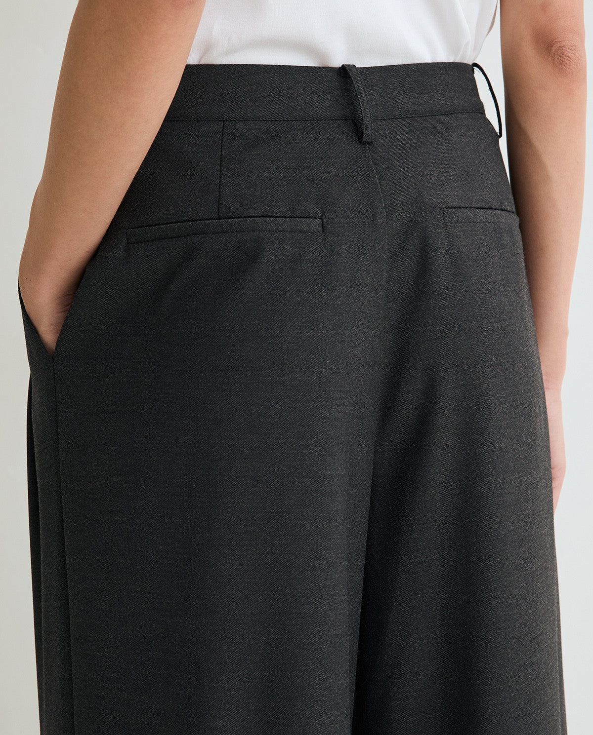 PANTALONE A PALAZZO ANTRACITE  45813-36  YERSE