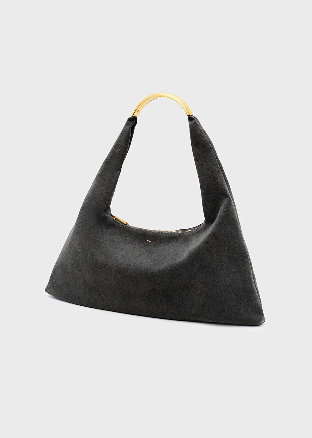 BORSA MILA A SPALLA SCAMOSCIATO NERO NALÌ