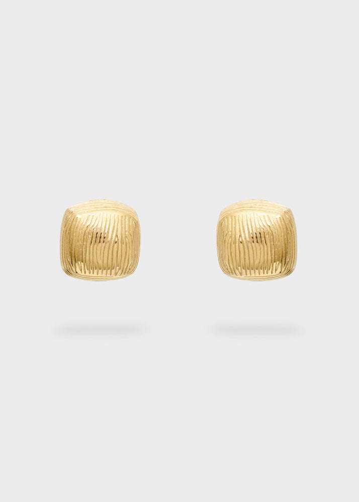 ORECCHINI SQUARE ZIGRINATI ACC.INO ORO NALÍ