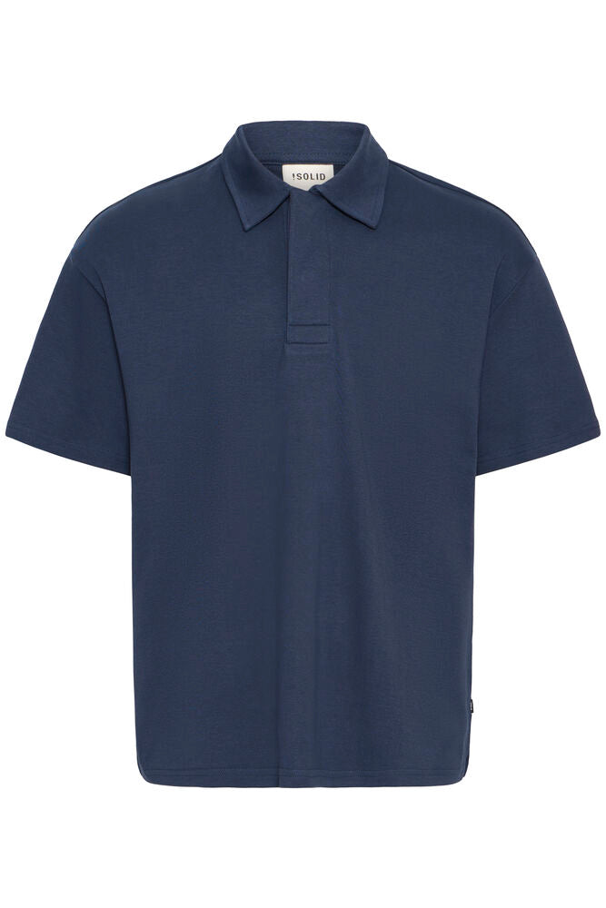 Polo SDOSWALD BLU MEZZA MANICA SOLID