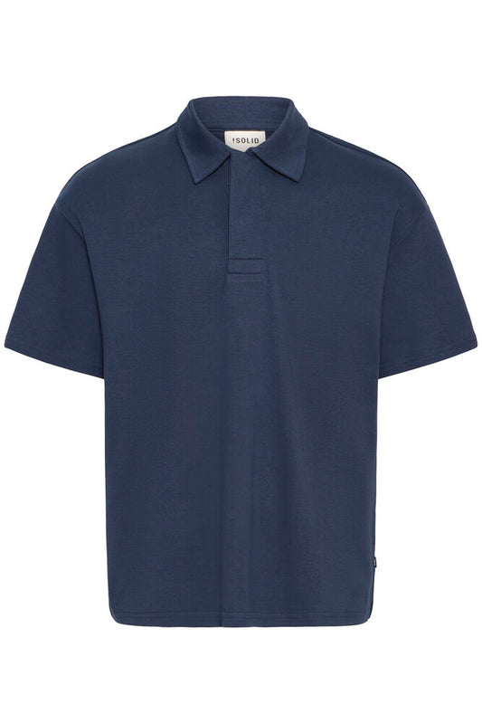Polo SDOSWALD BLU MEZZA MANICA SOLID