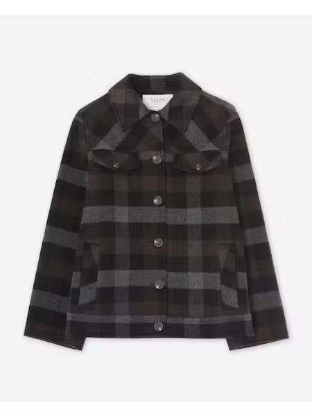 CAPPOTTO CORTO CHECK 45603-413 YERSE
