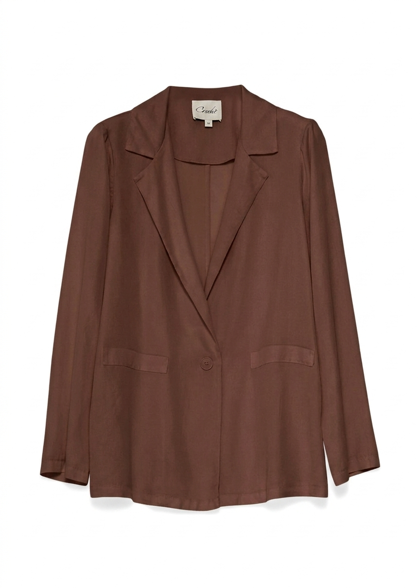 BLAZER TENCEL CROCHÈ