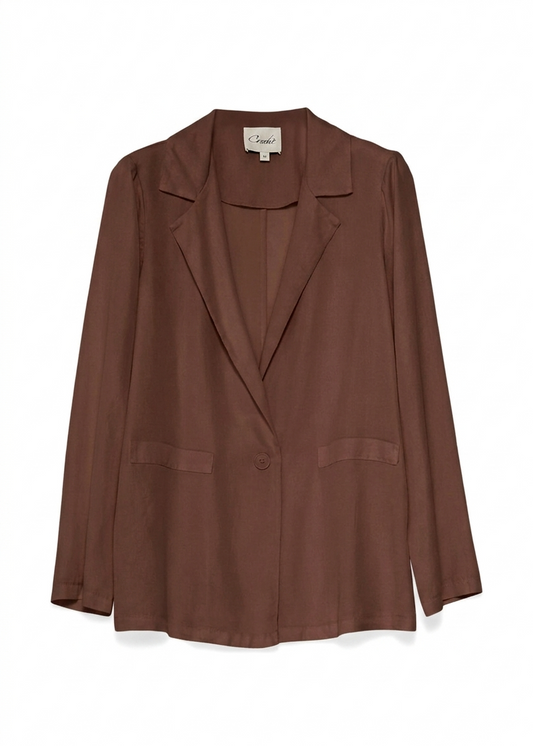 BLAZER TENCEL CROCHÈ