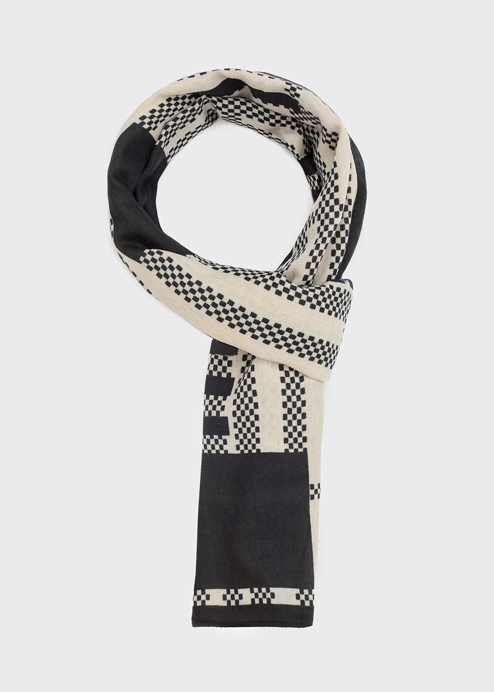 FOULARD/SCIARPA FANTASIA BEIGE/NERO NALÍ