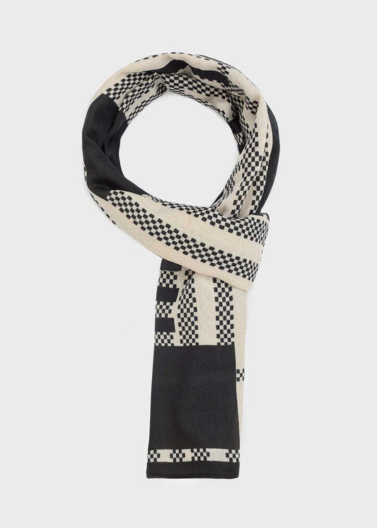 FOULARD/SCIARPA FANTASIA BEIGE/NERO NALÍ