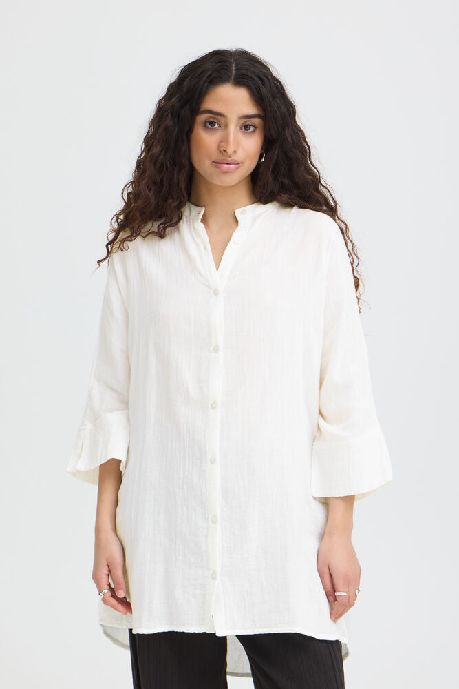 Camicia IAFOXA MANICA 3/4 Cloud Dancer - White ICHI