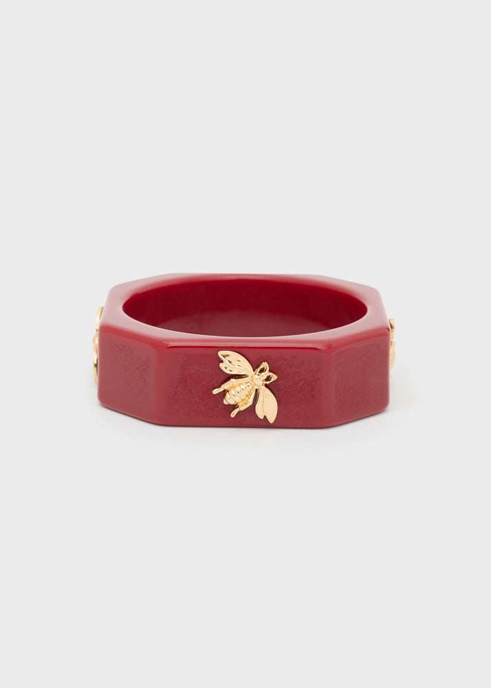 BRACCIALE BEE RIGIDO BORDEAUX NALÍ