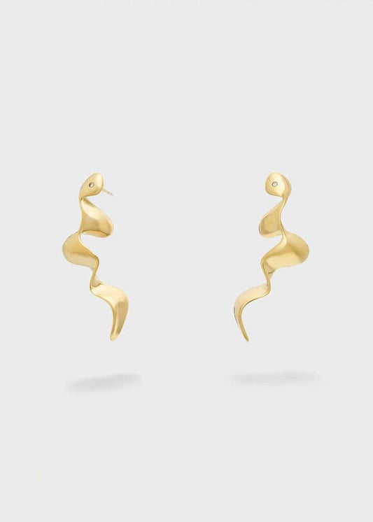 ORECCHINI WAVES PENDENTI ORO NALÍ