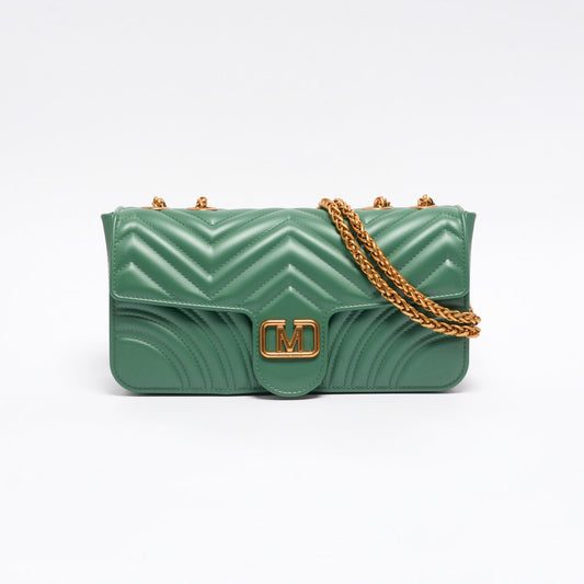 POCHETTE CON CATENA FLAT SOHO FORESTA MARC ELLIS