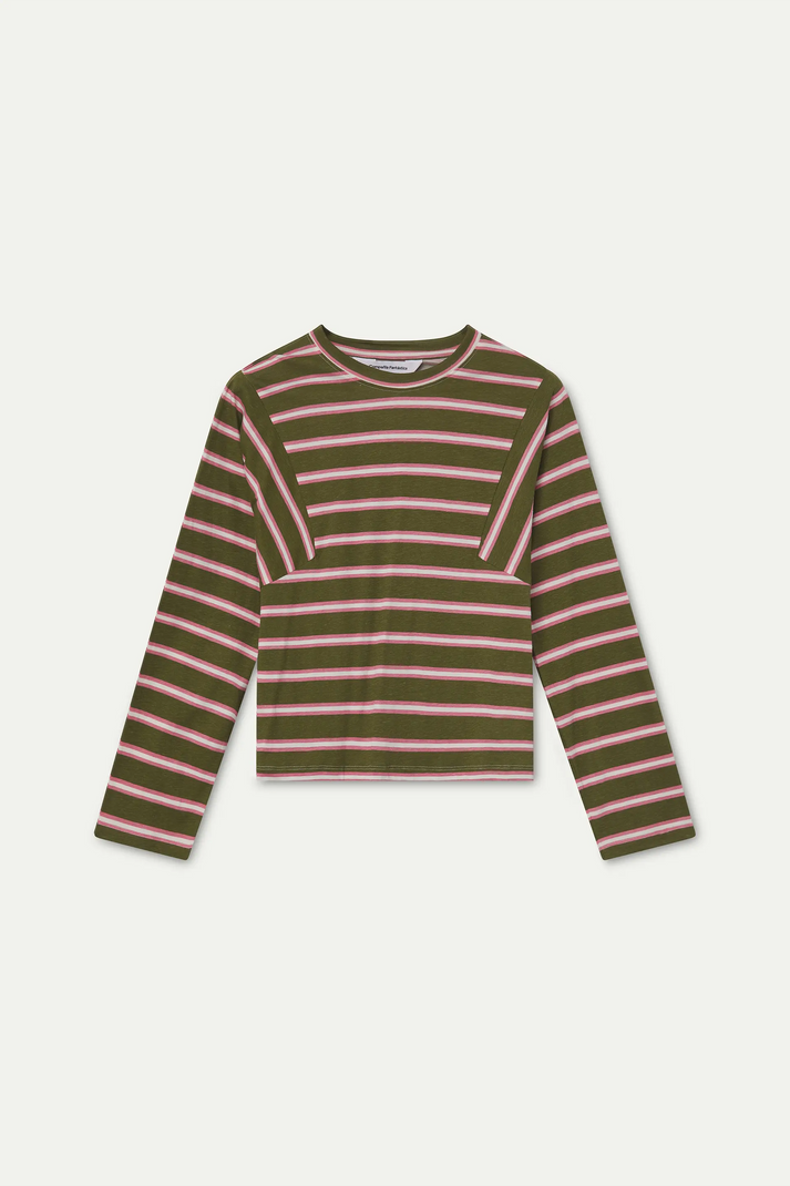 T-SHIRT 100% COTONE CON STAMPA A RIGHE ABERDEEN 63C/42006 COMPANIA FANTASTICA