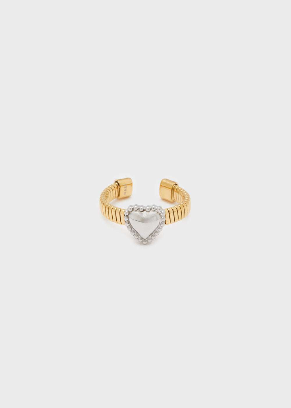 ANELLO CUORE ACC.INOS. ORO/ARGENTO NALÍ