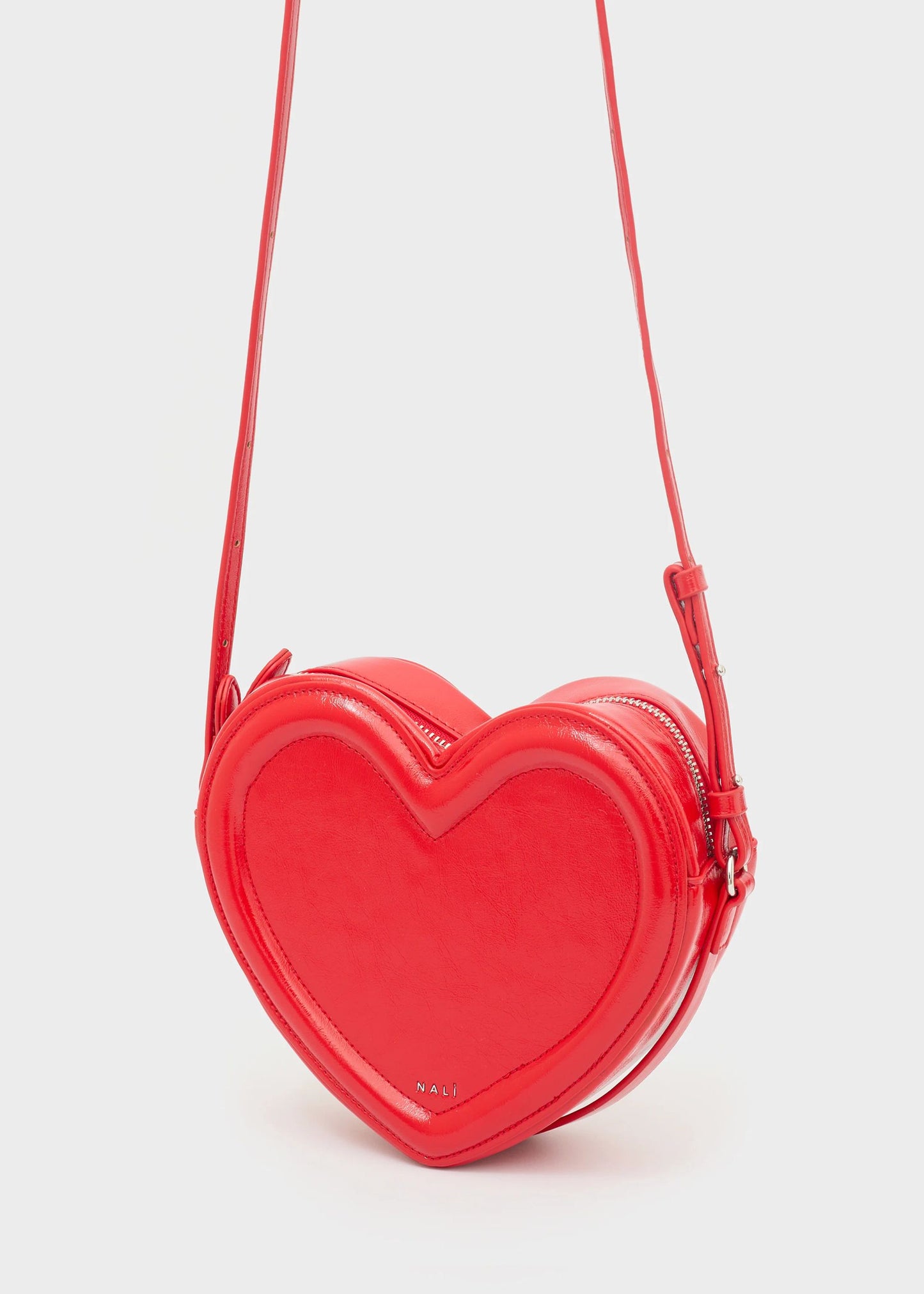BORSA HEART RIGIDA CON TRACOLLA ROSSO NALÍ