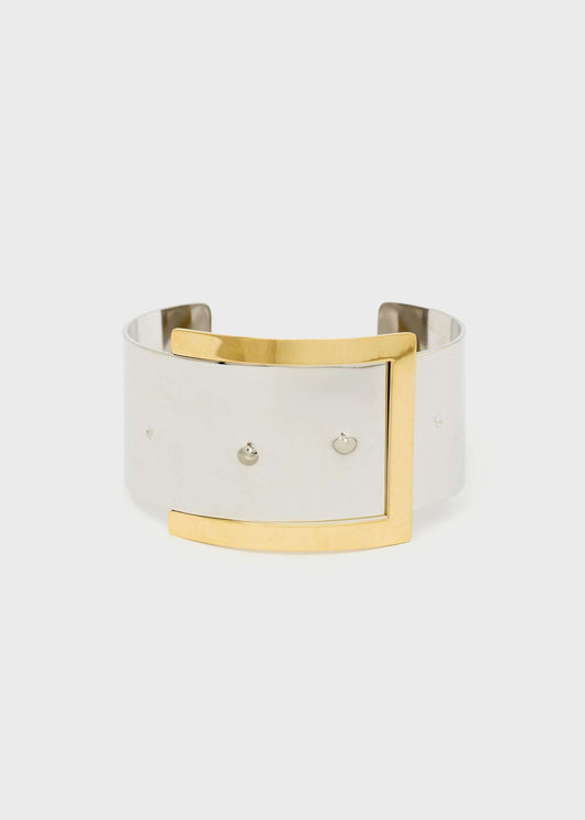 BRACCIALE RIGIDO CON FIBBIA ORO\ARGENTO NALÍ