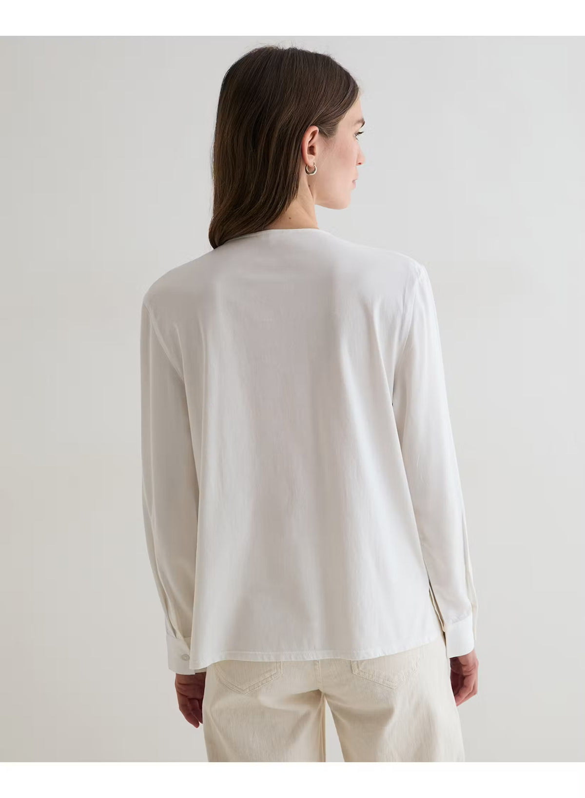 CAMICIA COLLO COREANA MINIMAL CHIC BIANCA 45160-2 YERSE