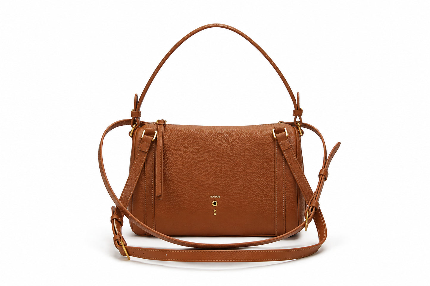 BORSA INDIANA BIG SHOULDER  MARTELLATO TOBACCO NO:RAE