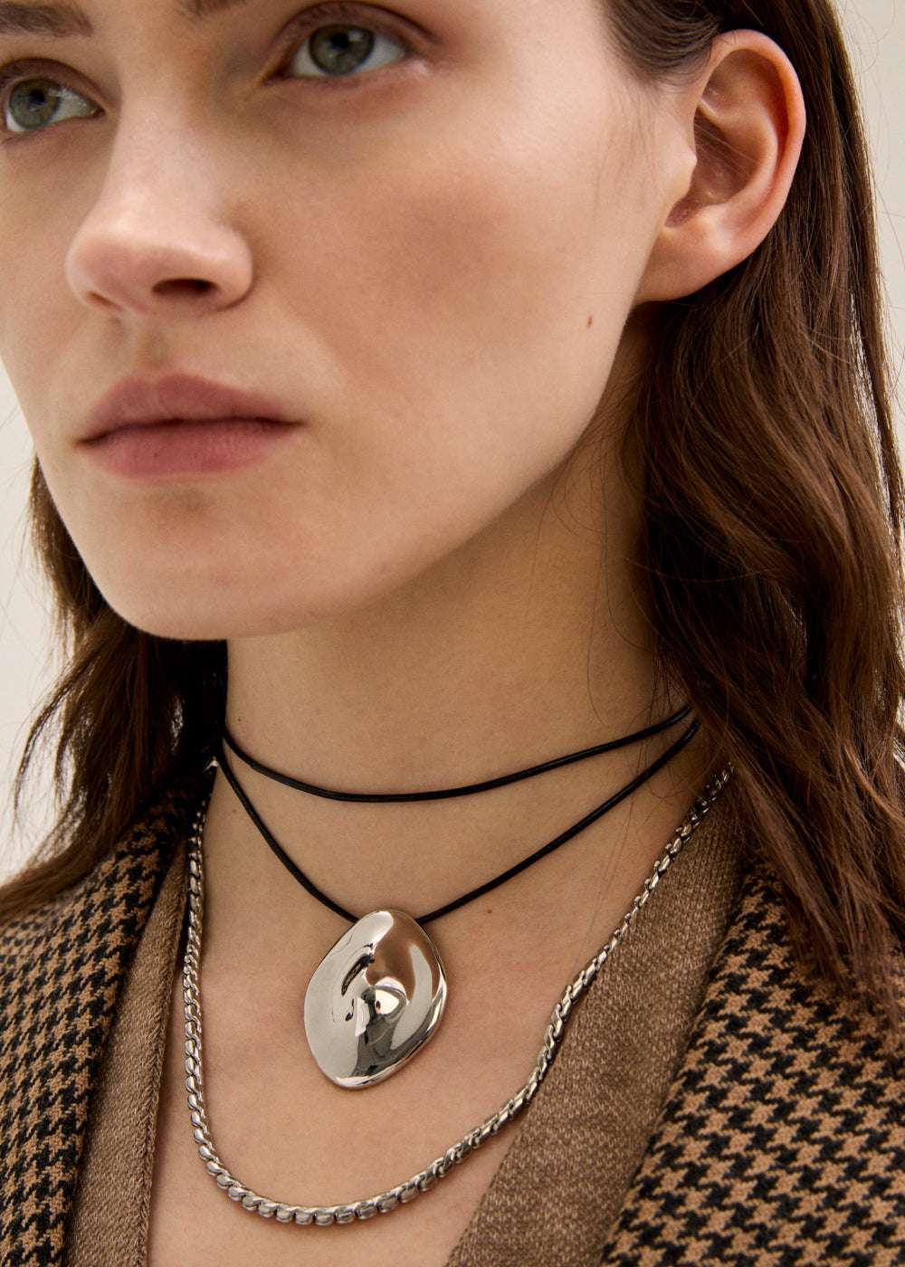 COLLANA SHELLY ROPE+CIONDOLO ARGENTO NALÍ