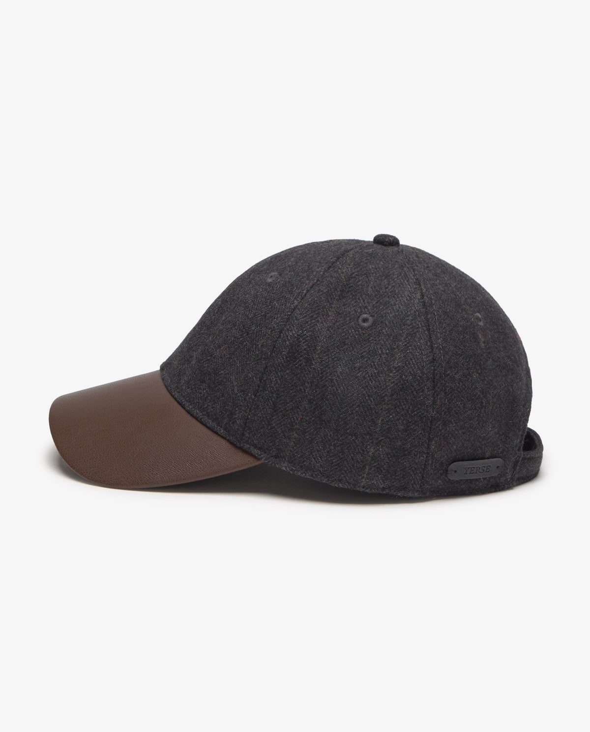CAPPELLO CON VISIERA CHECK CHOCCOLATE YERSE