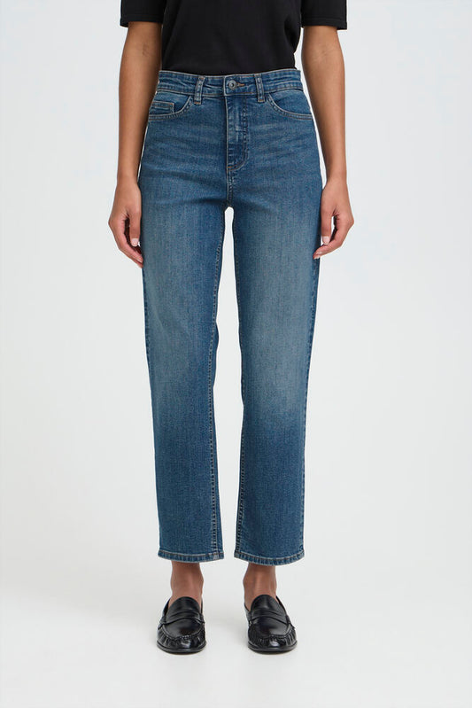 JEANS IHTWIGGY RAVEN MEDIUM BLUE ICHI