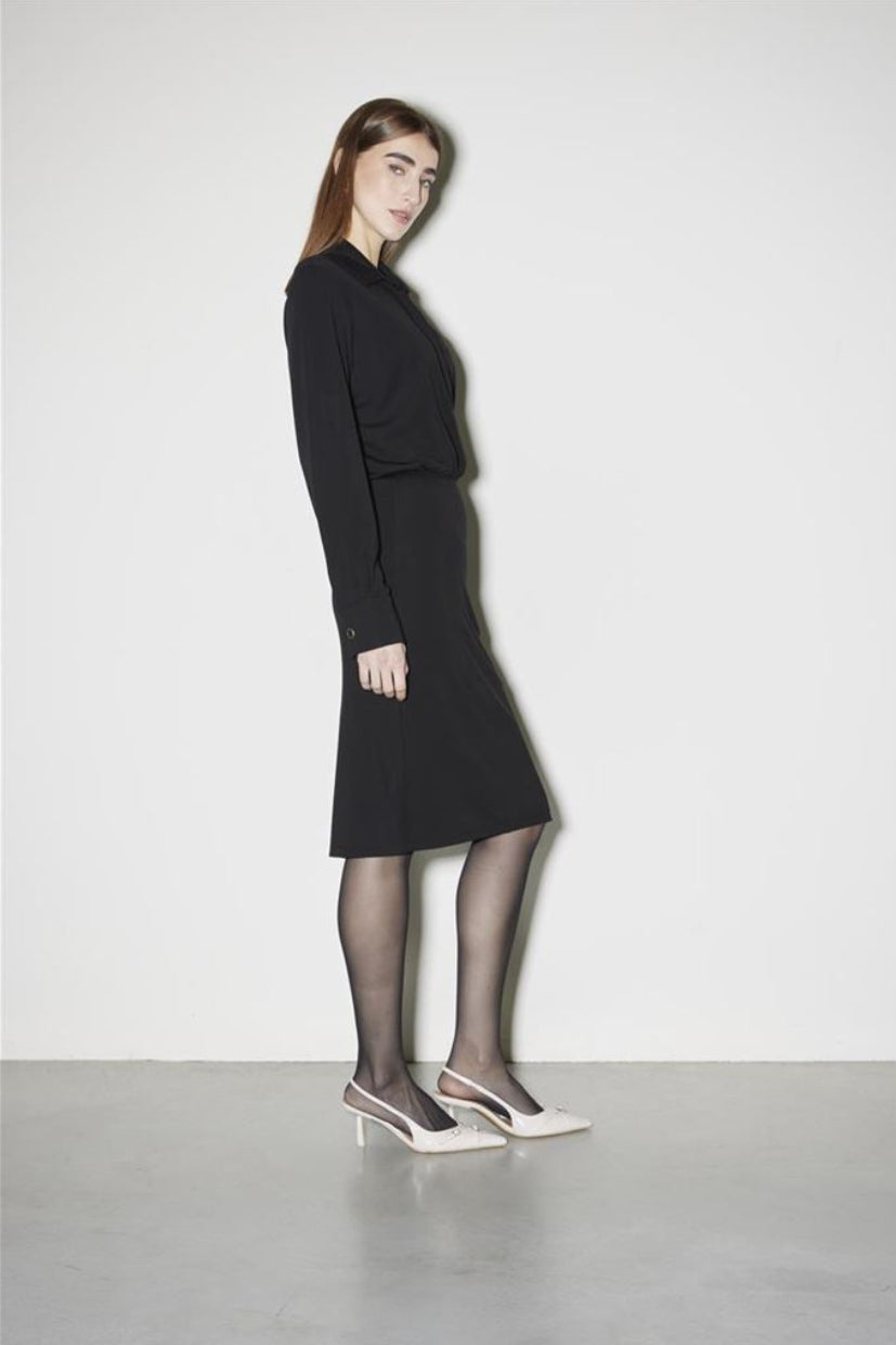 ABITO MIDI RI1MA001-0001 NERO KAOS