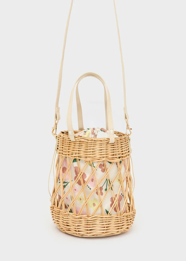BORSA CLARA NEW SECCHIELLO PAGLIA BEIGE NALÌ