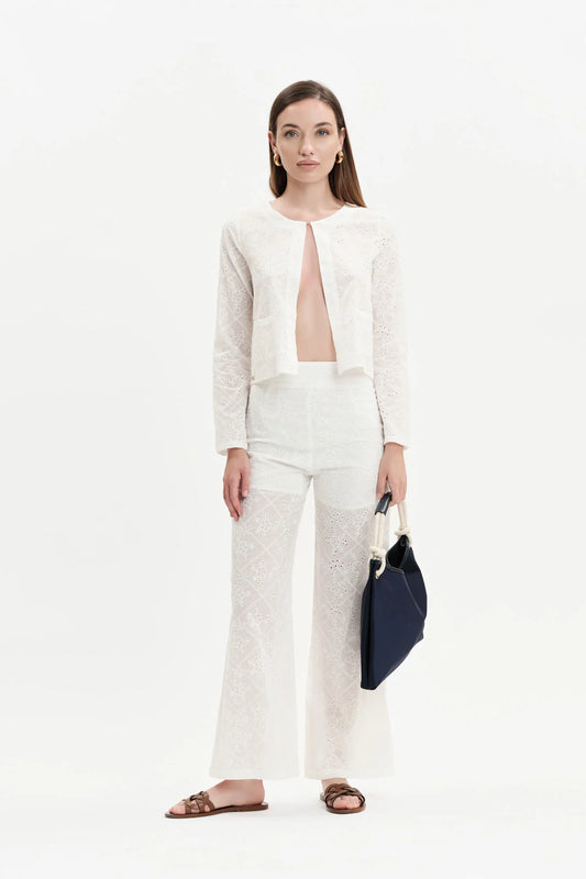 GIACCA SCOLLO CHANEL SANGALLON BIANCO WHITE WISE