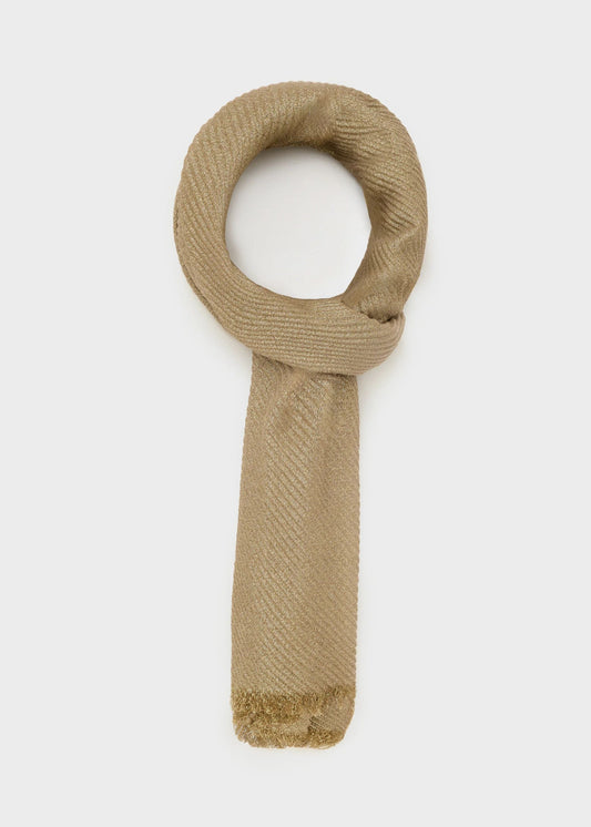 FOULARD MYRA PLISSE' LUREX BRONZO NALÍ
