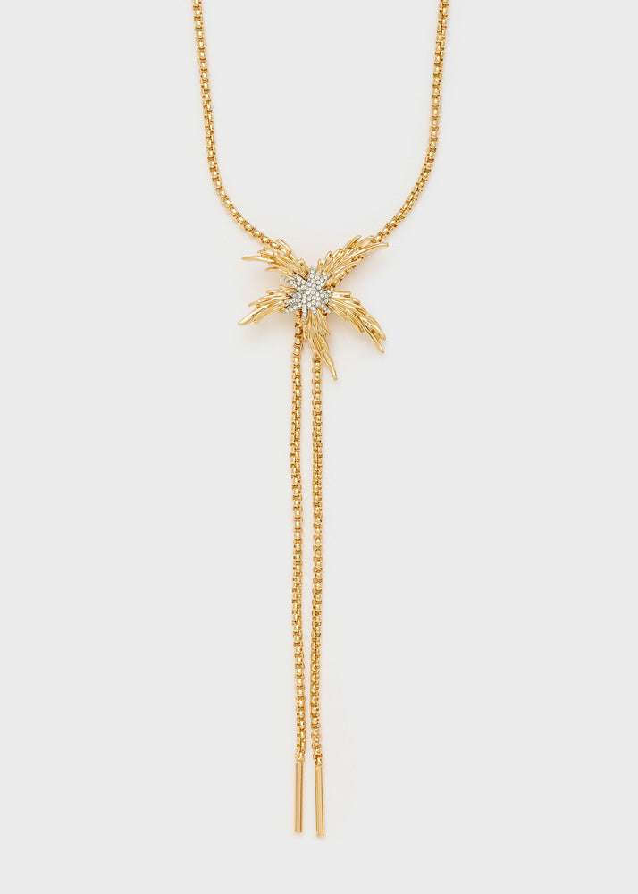 COLLANA REGOLABILE FIORE CON PIETRE ORO NALÍ