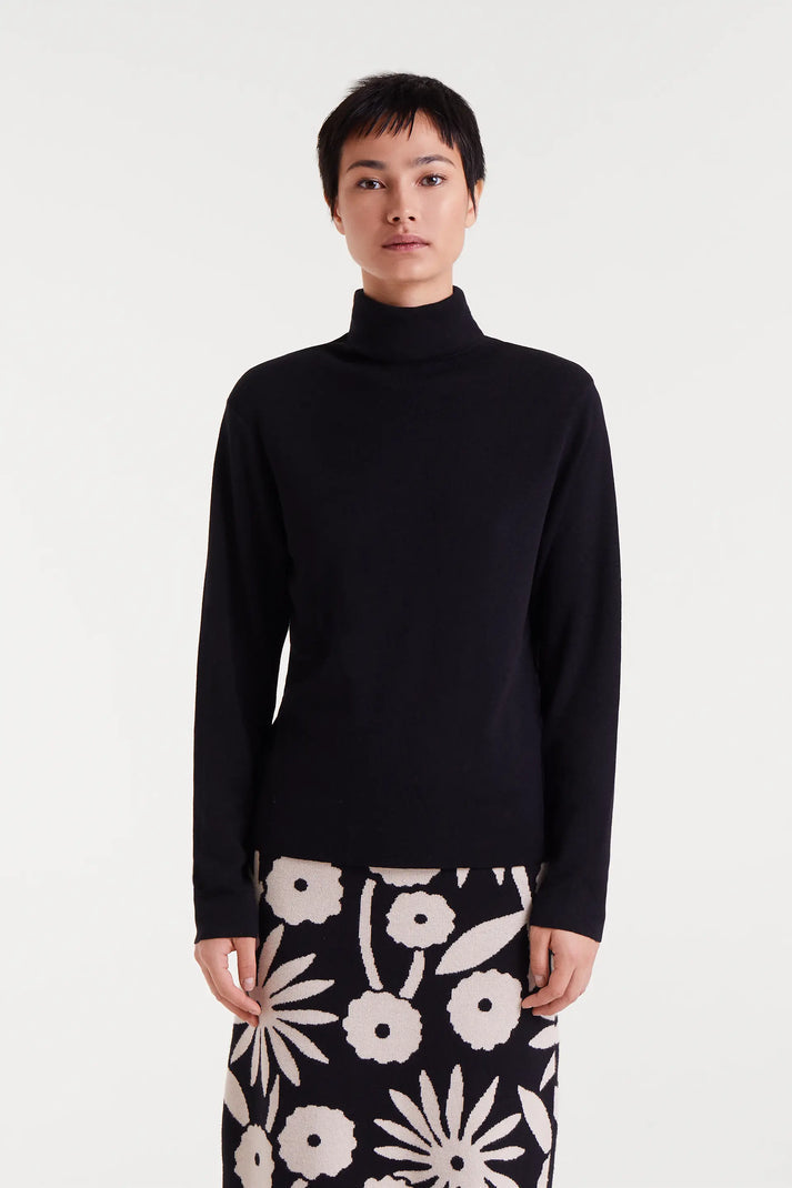 MAGLIA LUPETTO NERA COMPANIA FANTASTICA