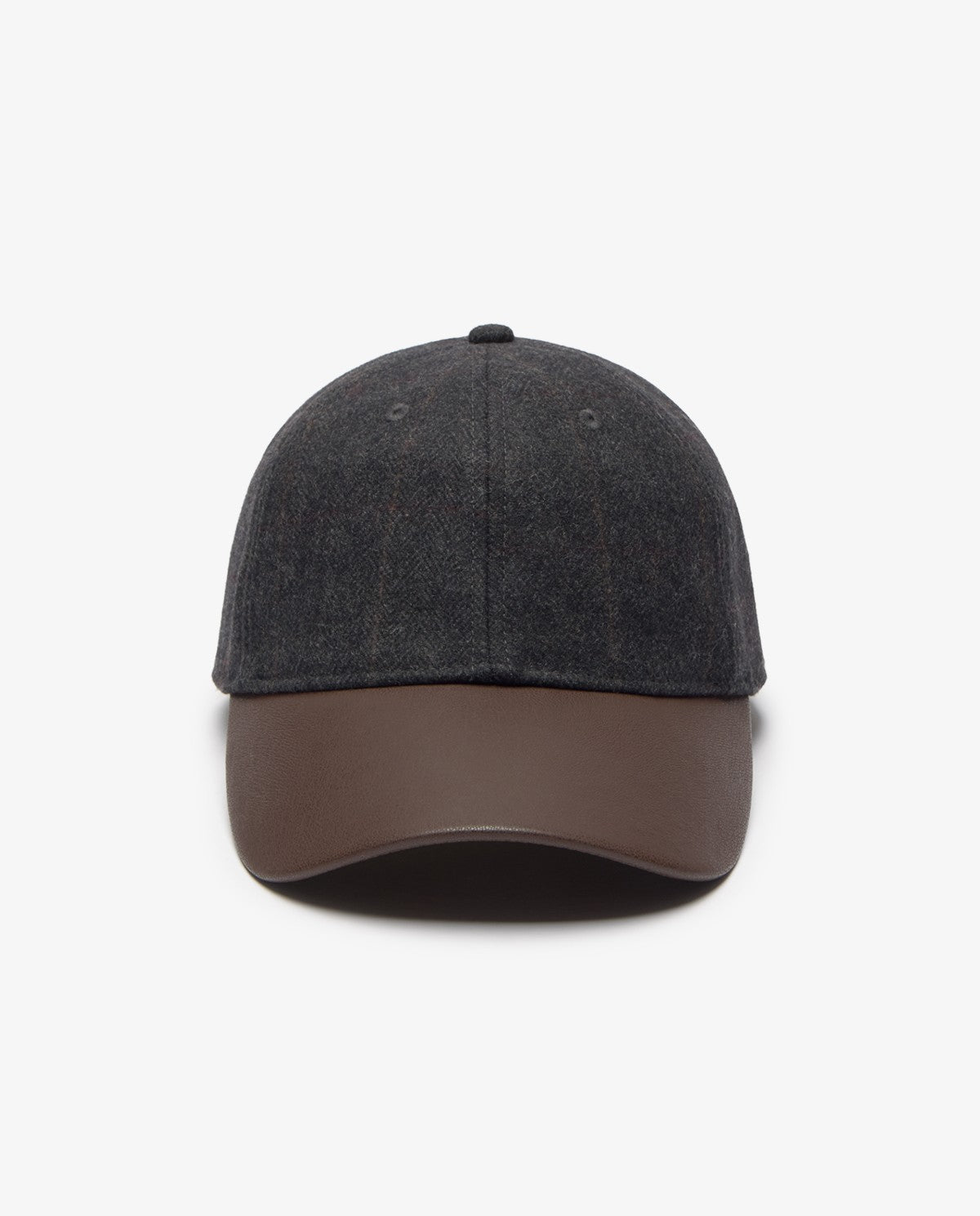 CAPPELLO CON VISIERA CHECK CHOCCOLATE YERSE