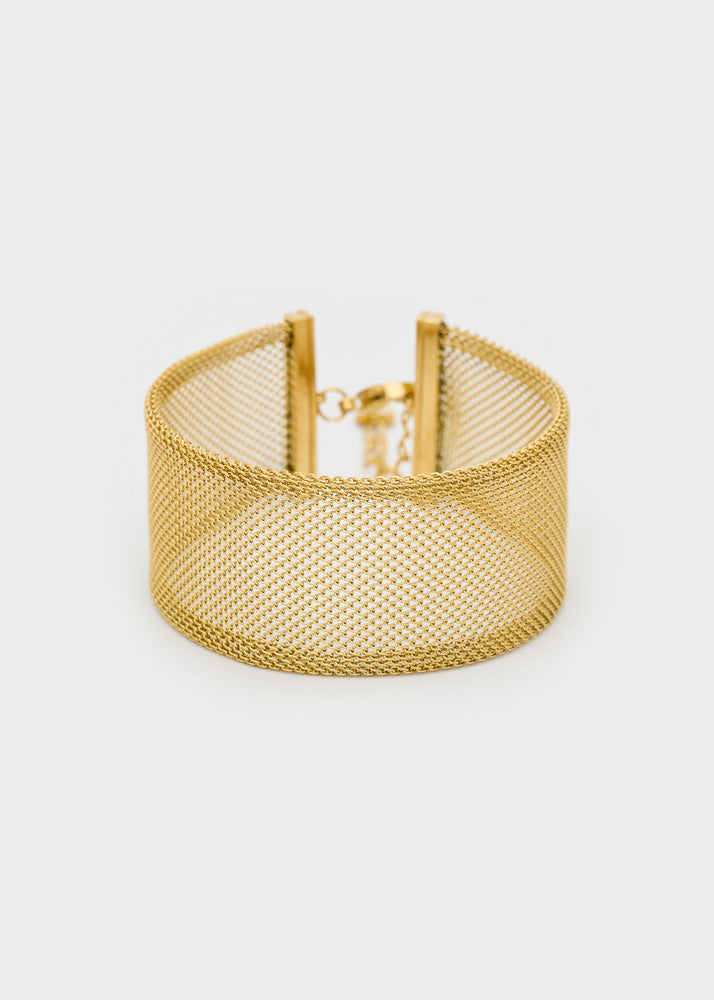 BRACCIALE IN MESH ORO NALÍ