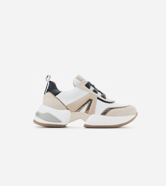SNEAKERS MARBLE WHITE SAND CAMEL ALEXANDER SMITH