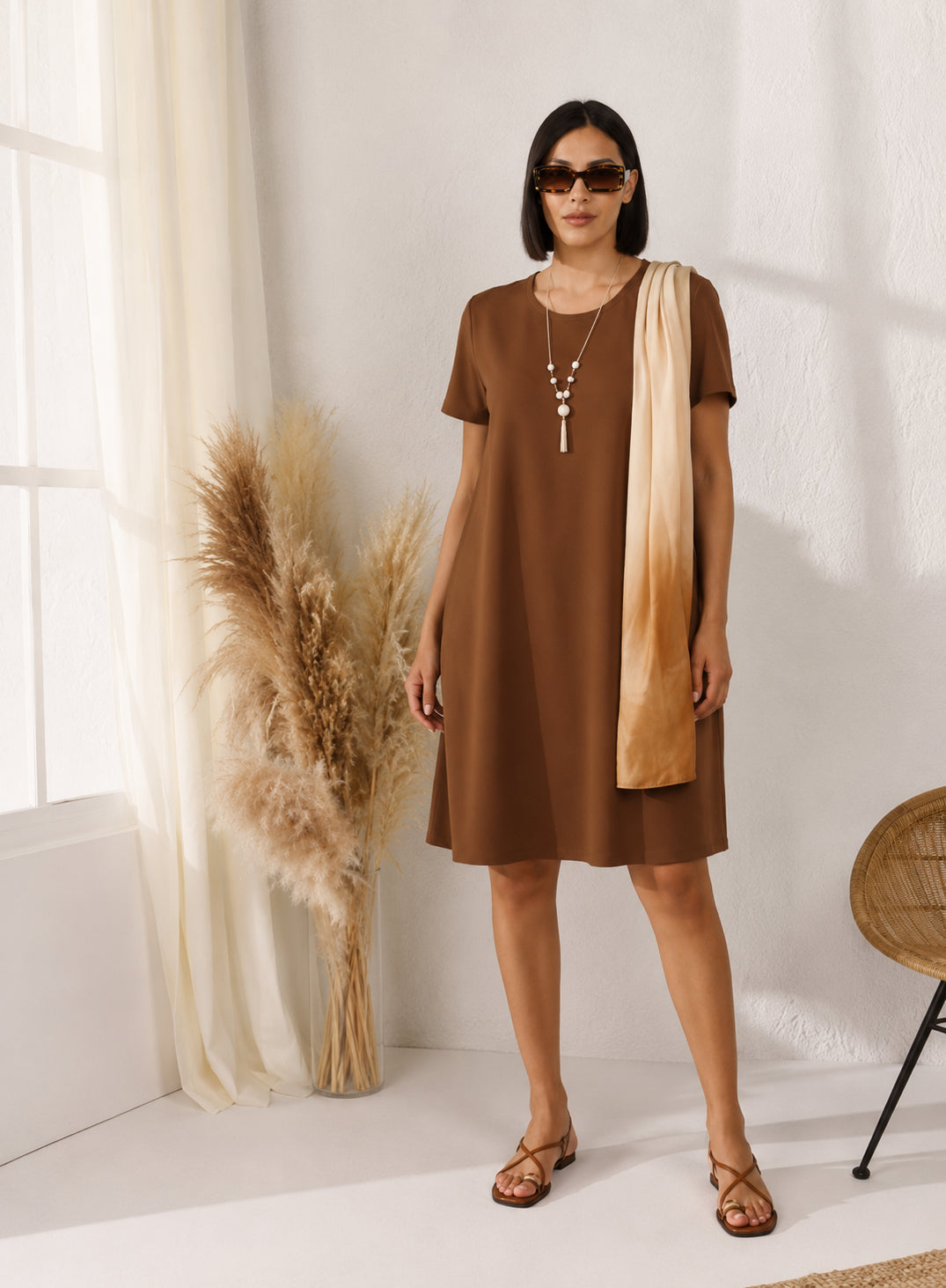 Vestito Casual a Maniche Corte LIZALÙ