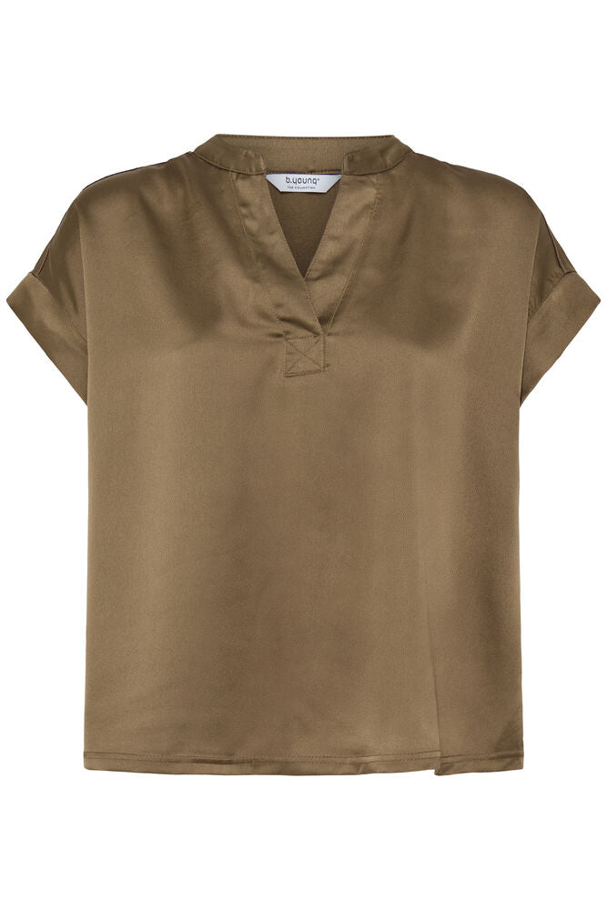 T-SHIRT SCOLLO V  BYSELITA SEPPIA B.YOUNG