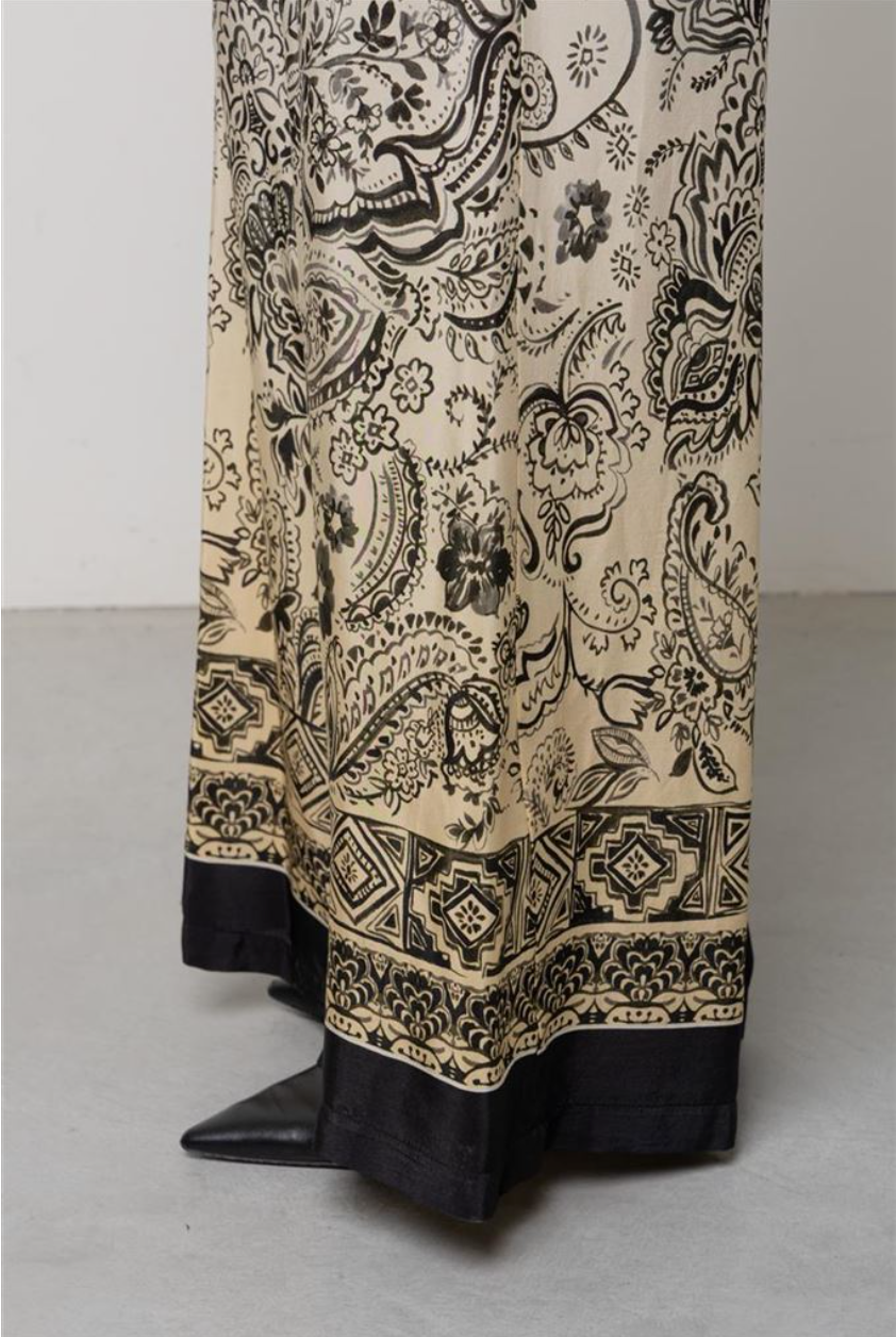 PANTALONI IN STAMPA CACHEMIRE DEGRADE’ KAOS