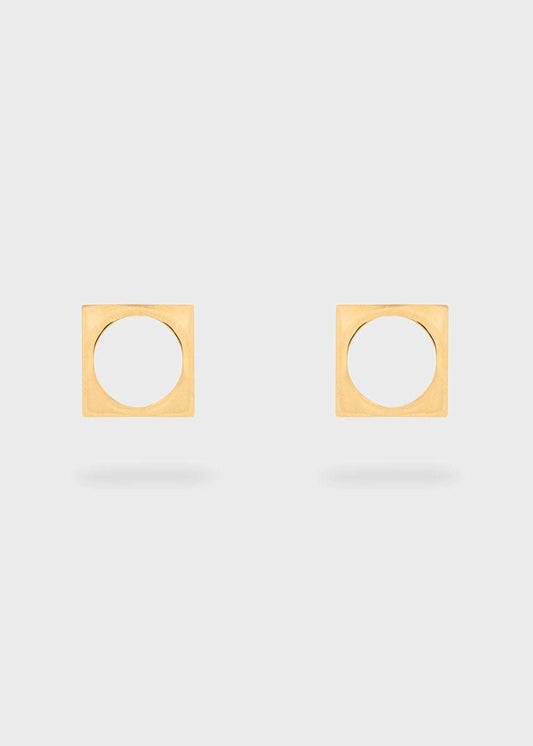 ORECCHINI QUADRATO/CERCHIO ACC.INOS. ORO NALÍ