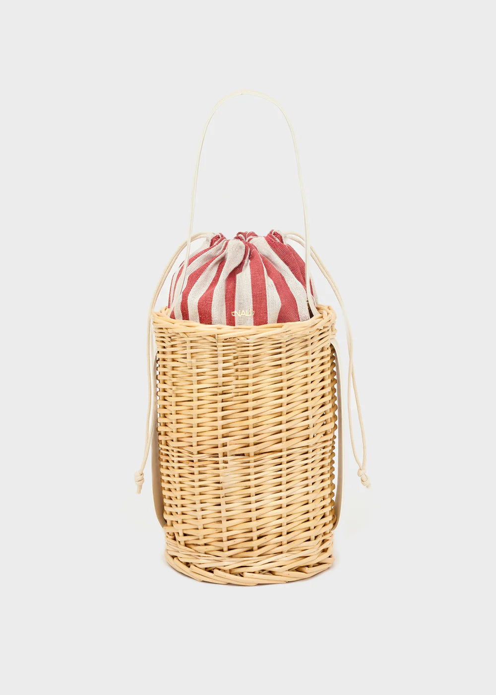 BORSA AMALFI  SECCHIELLO IN PAGLIA BEIGE NALÌ
