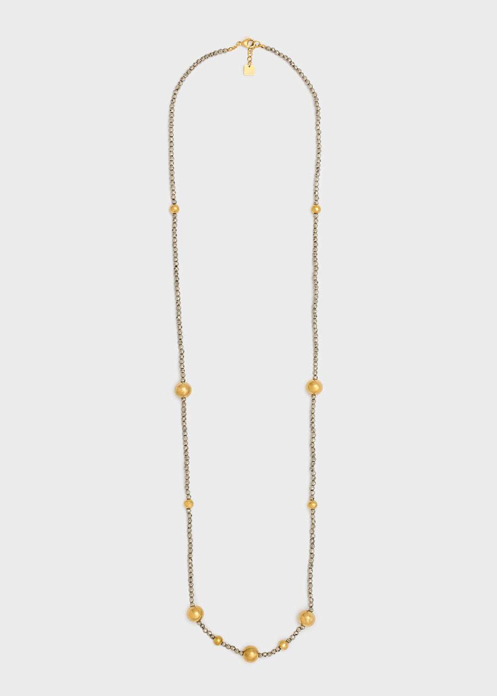 COLLANA LEA PERLINE E SFERE ORO\EMATITE NALÍ