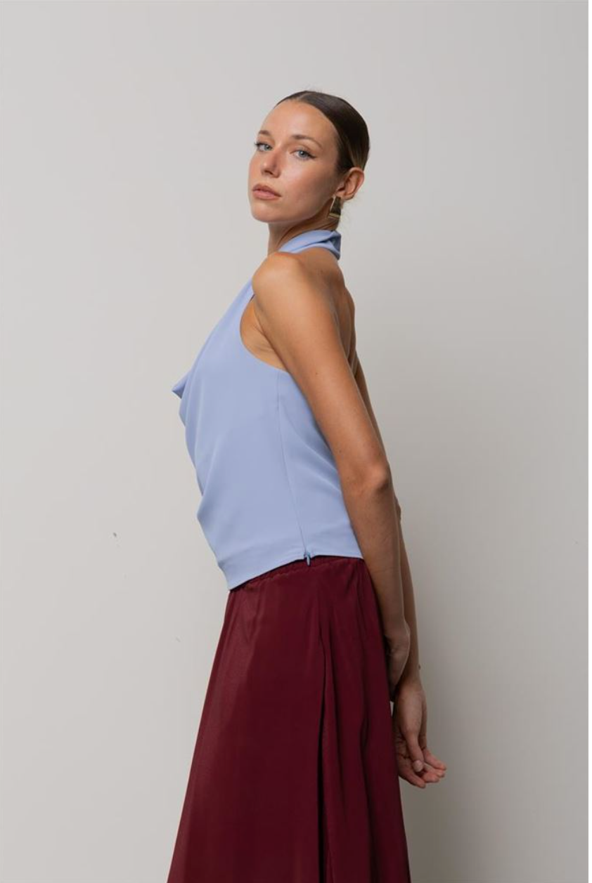 TOP CON ACCESSORIO PIERCING POLVERE KAOS