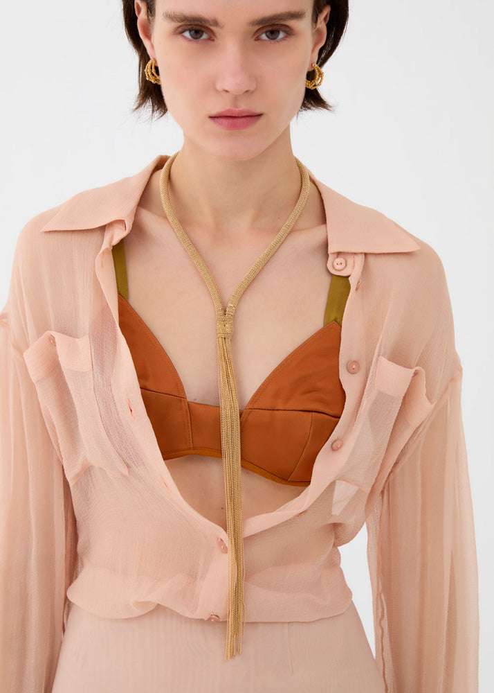 COLLANA  EMMA GIROCOLLO CON FRANGE ORO NALÍ