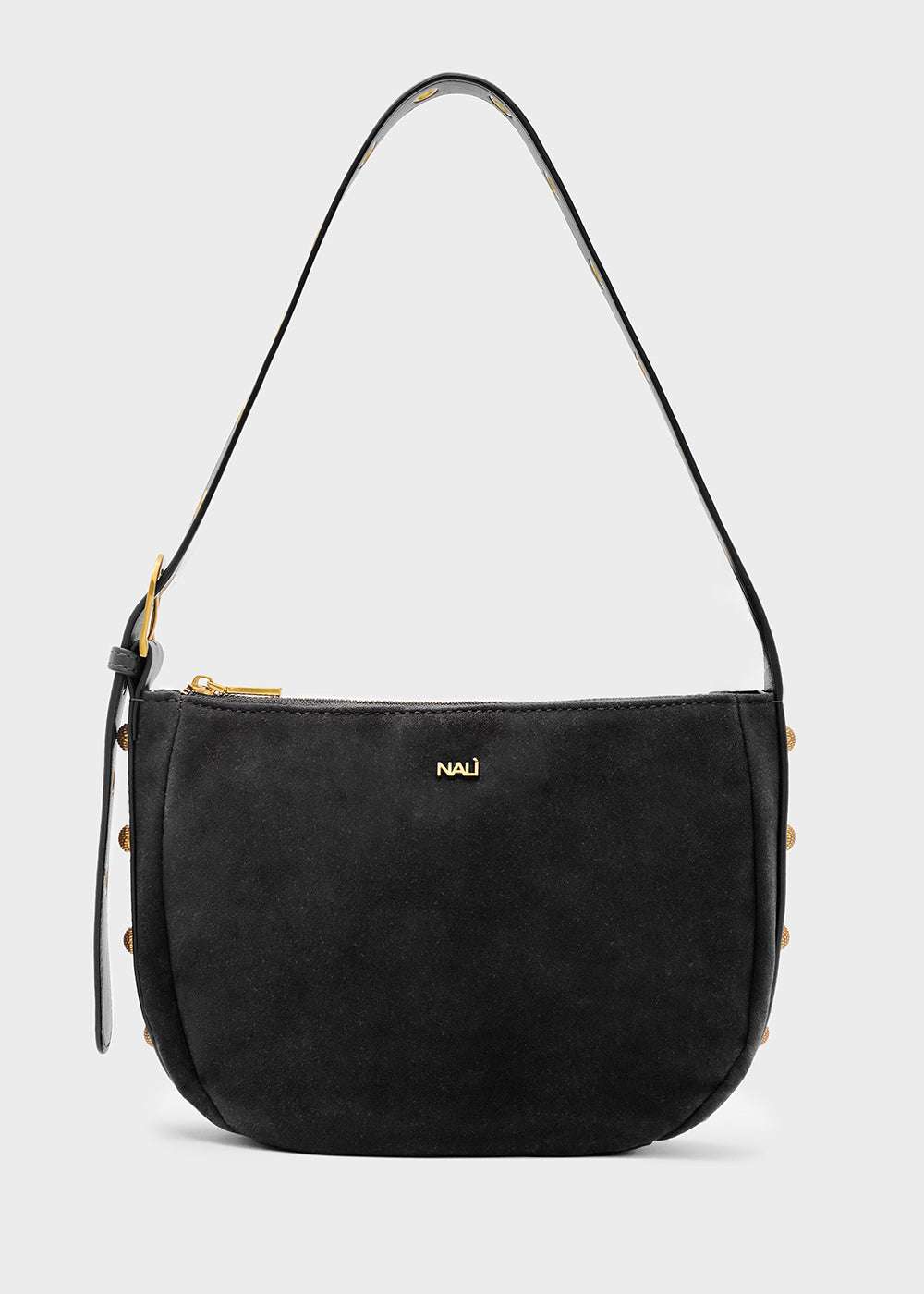 BORSA JOANNE SMALL A SPALLA+BORCHIE NERO NALÌ