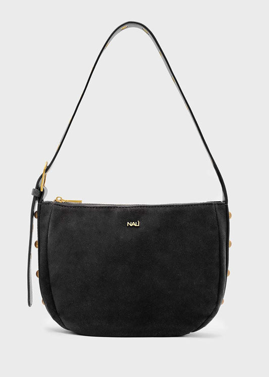 BORSA JOANNE SMALL A SPALLA+BORCHIE NERO NALÌ