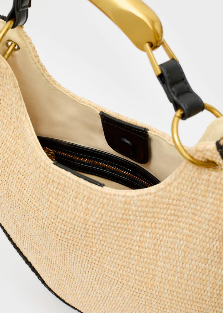 BORSA MALLORCA A MANO IN PAGLIA BEIGE NALÌ