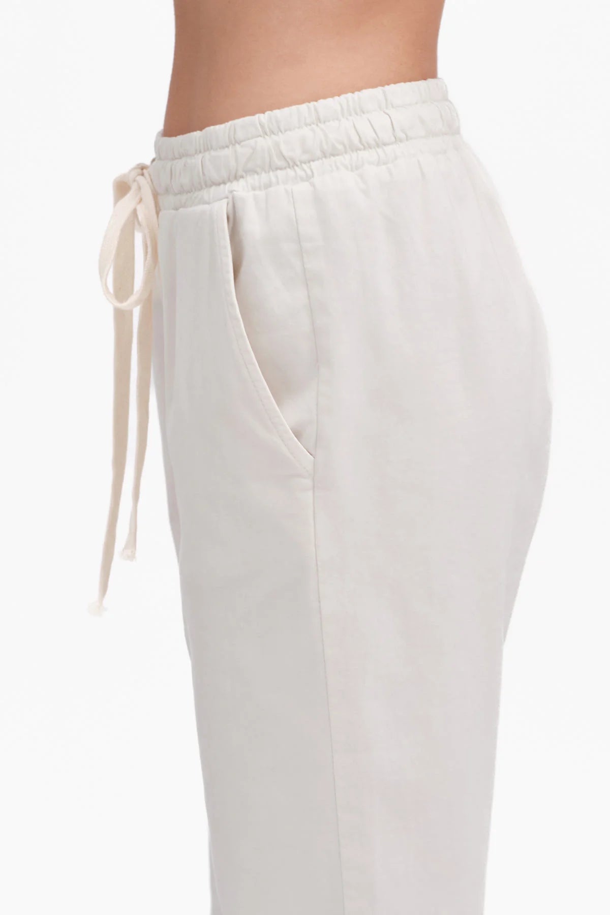 PANTALONI CON COULISSE WHITE WISE