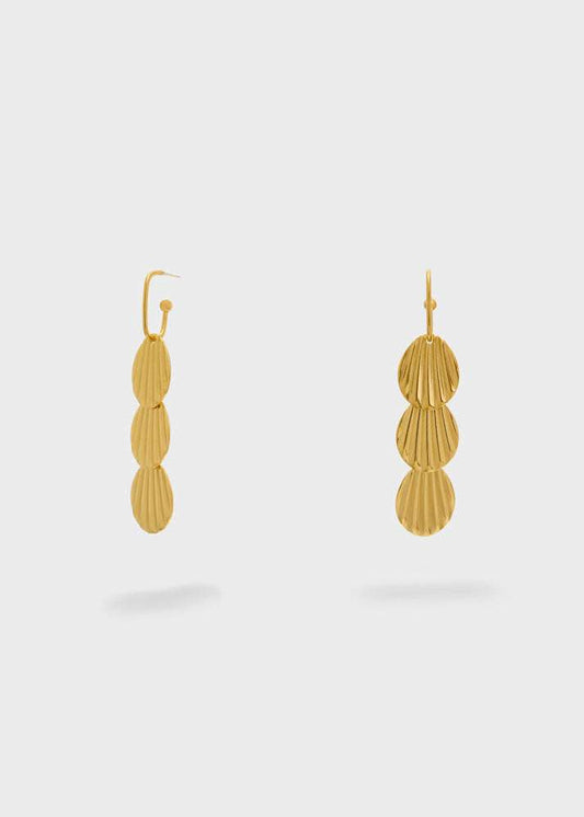 ORECCHINI CON CONCHIGLIE PENDENTI ORO NALÍ