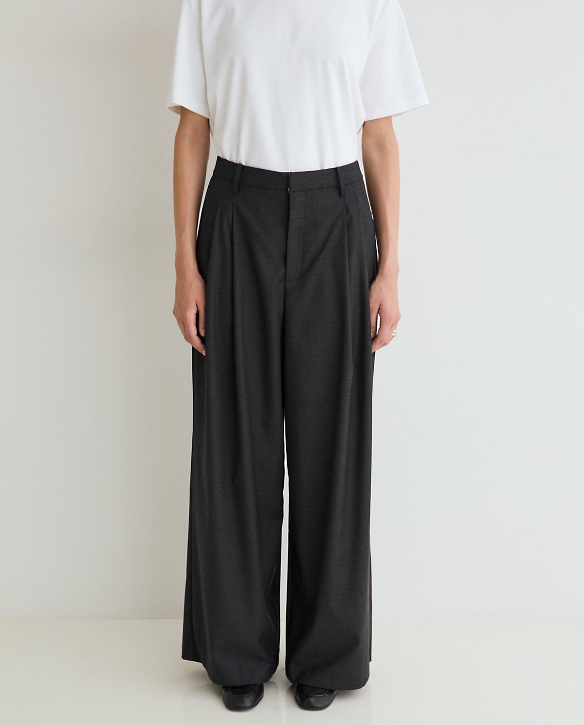 PANTALONE A PALAZZO ANTRACITE  45813-36  YERSE