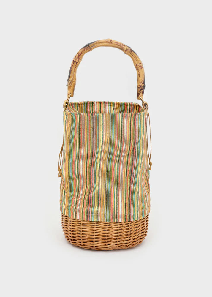 BORSA RIO SECCHIELLO +MANICO BAMBOO VERDE NALÌ